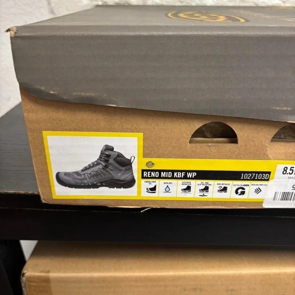 KEEN Utility Men's Reno Mid Height Composite Toe Flexible Athletic Work Boots